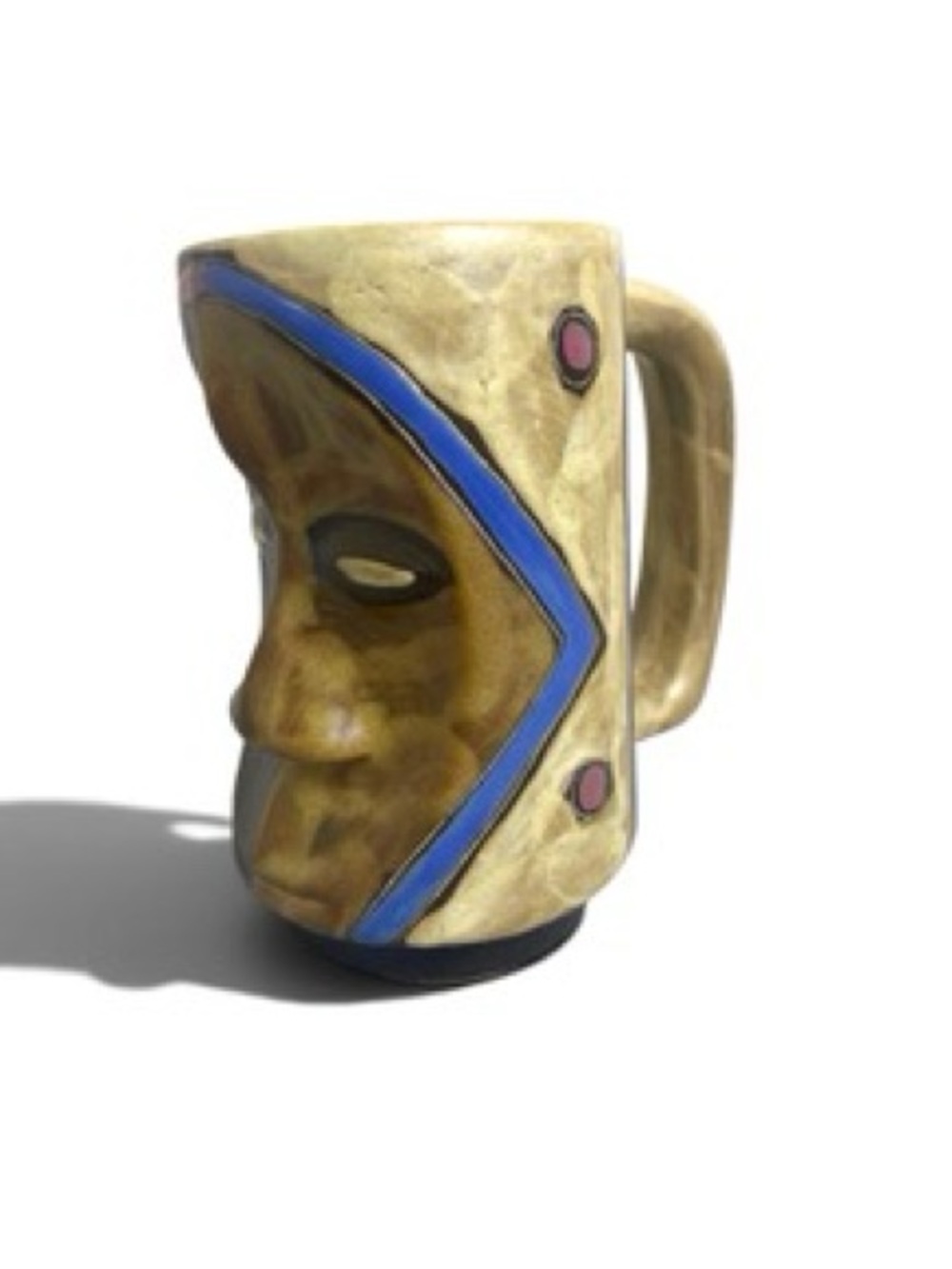 Mara Mexico Face Mug Tribal Mask Pottery